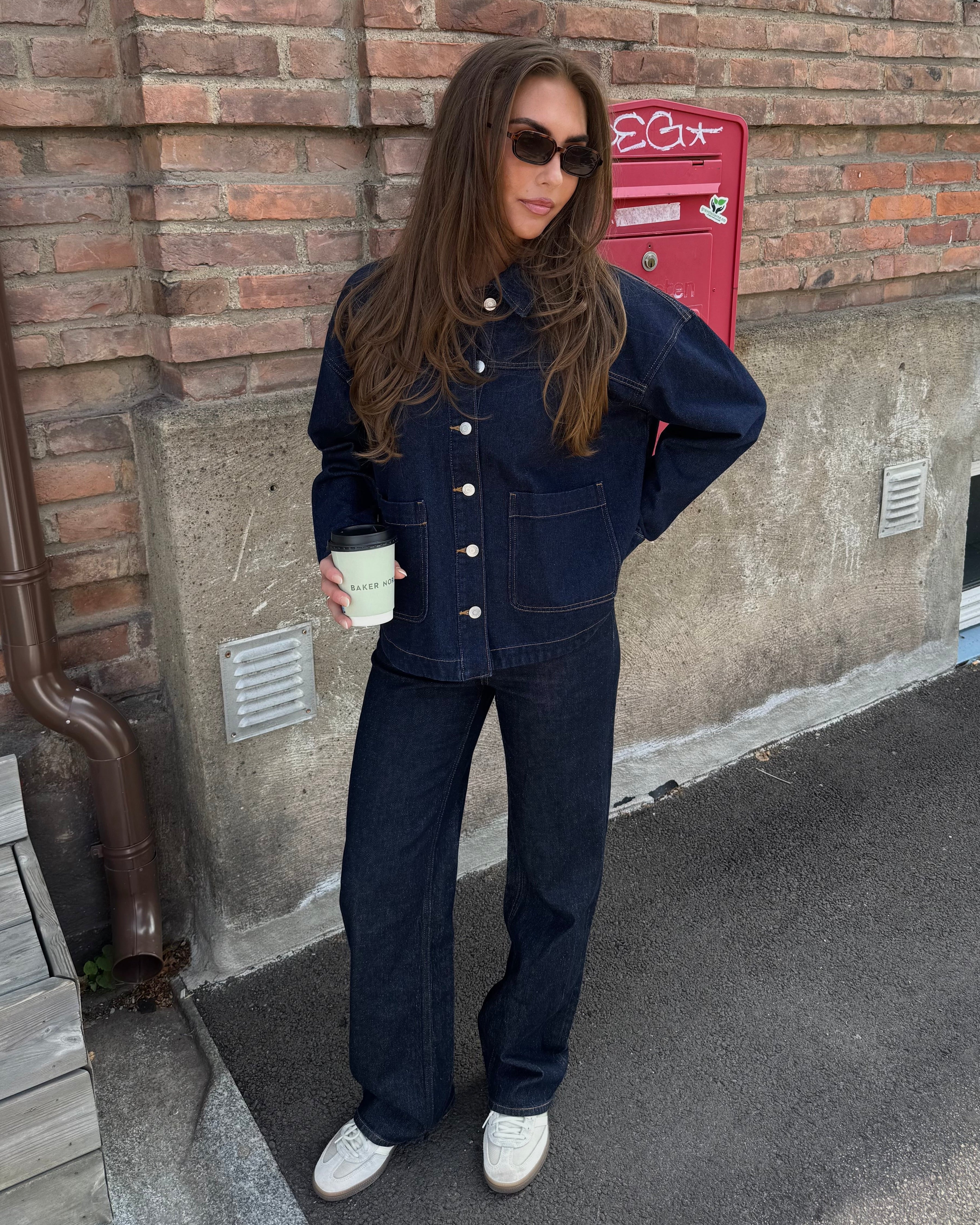 VMJAMIE Denim Jacket - Dark Blue Denim